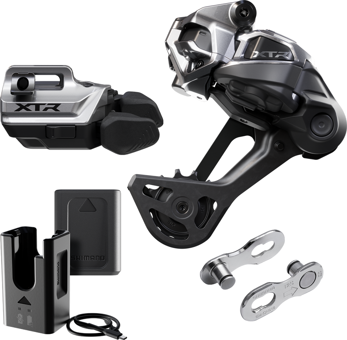 SHIMANO XTR Di2 Wireless M9250-SGS Long Cage I-SPEC EV Mount Upgrade Kit