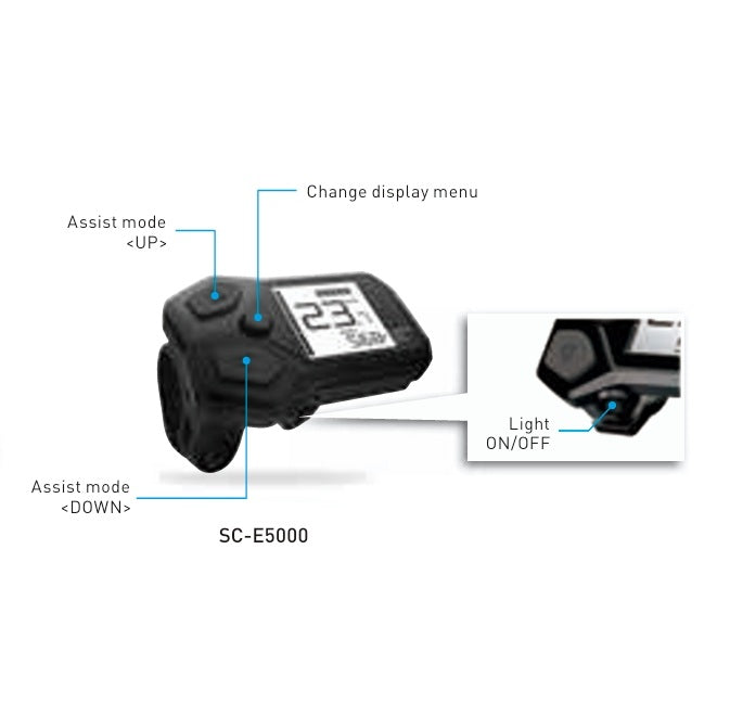 Οθόνη SHIMANO Steps SC-E5000 I-Spec EV