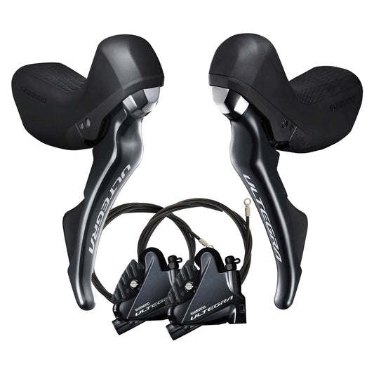 Ζεύγος Μανετών και Δαγκανών SHIMANO ULTEGRA R8020 2x11 Flat Mount Χωρίς Δίσκο