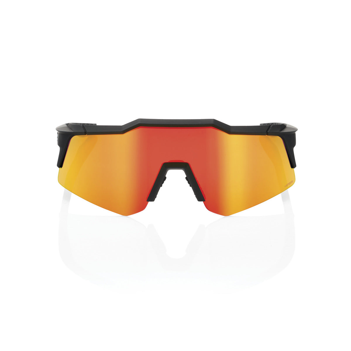 100% SPEEDCRAFT XS Soft Tact Black Hiper Multilayer Mirror Red Glasses