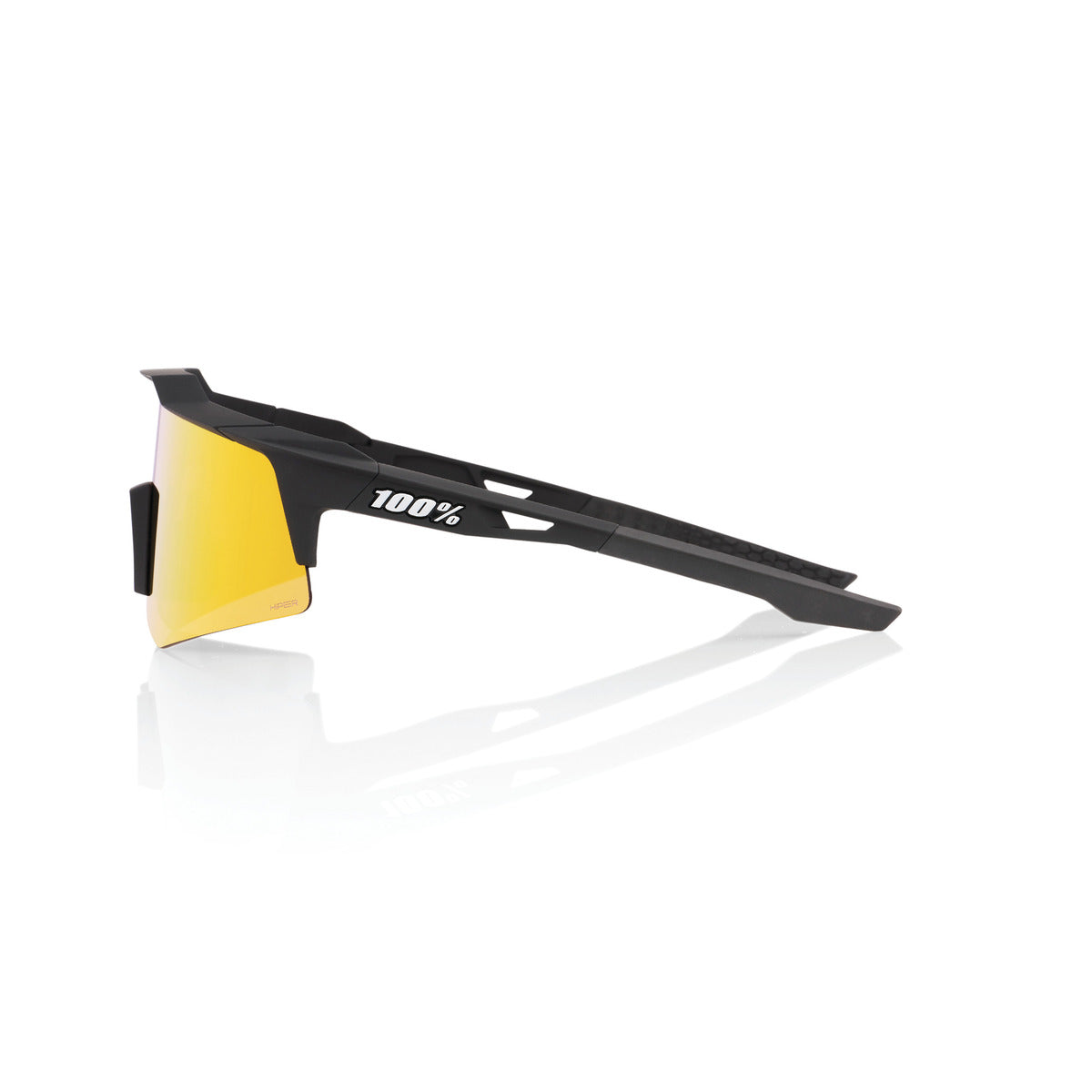 100% SPEEDCRAFT XS Soft Tact Black Hiper Multilayer Mirror Red Glasses