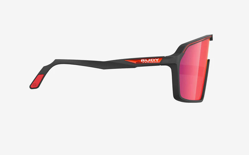 RUDY PROJECT SPINSHIELD Glasses Black RP Optics Multilaser Red Lenses