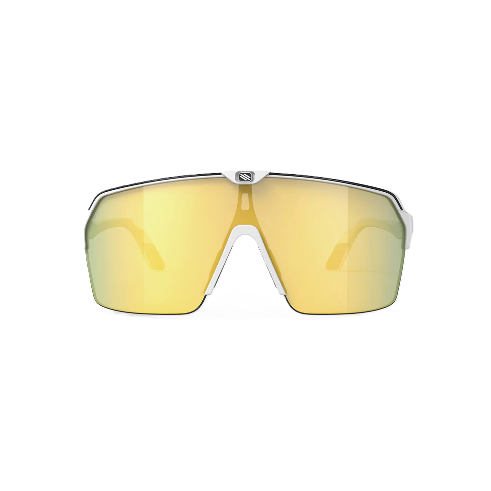 Bril RUDY PROJECT SPINSHIELD AIR Wit Mat Glazen RP Optics Multilaser Goud