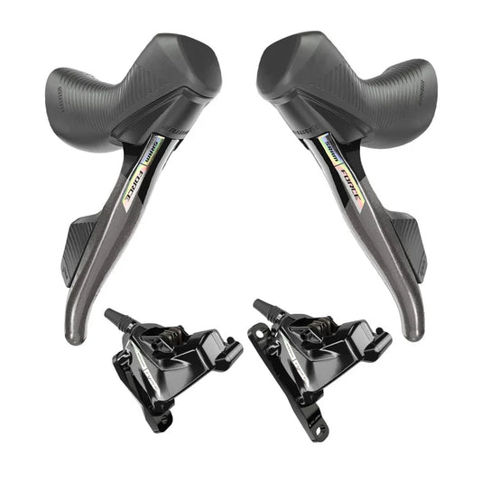 Ζεύγος Μανέτων και Δαγκάνων SRAM FORCE AXS D2 HRD 2x12 Flat Mount Χωρίς Δίσκο