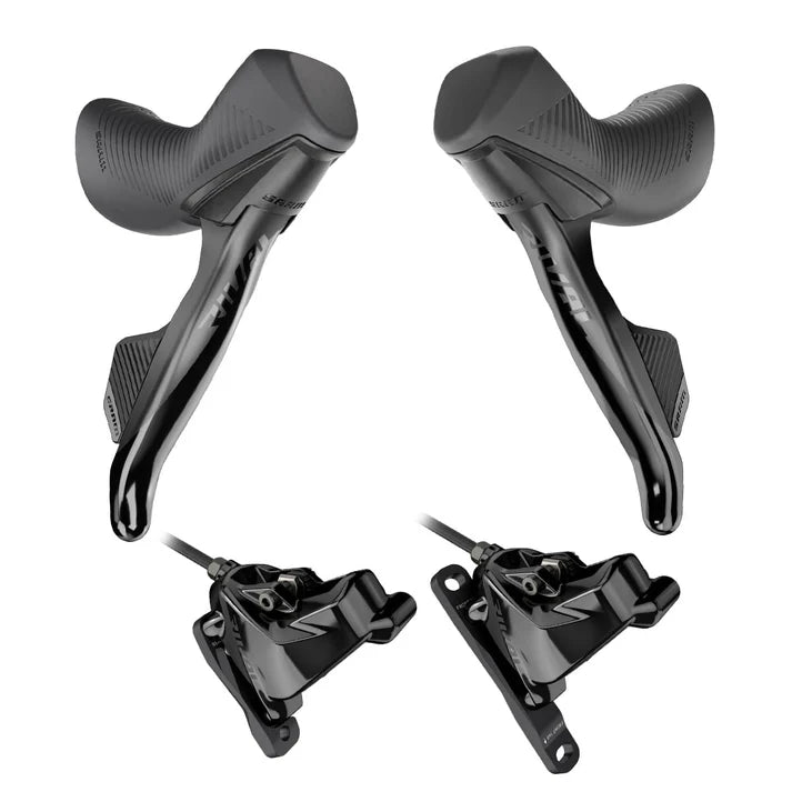 SRAM RIVAL AXS HRD 2x12 Flat Mount Disc-Less Lever and Calliper Pair