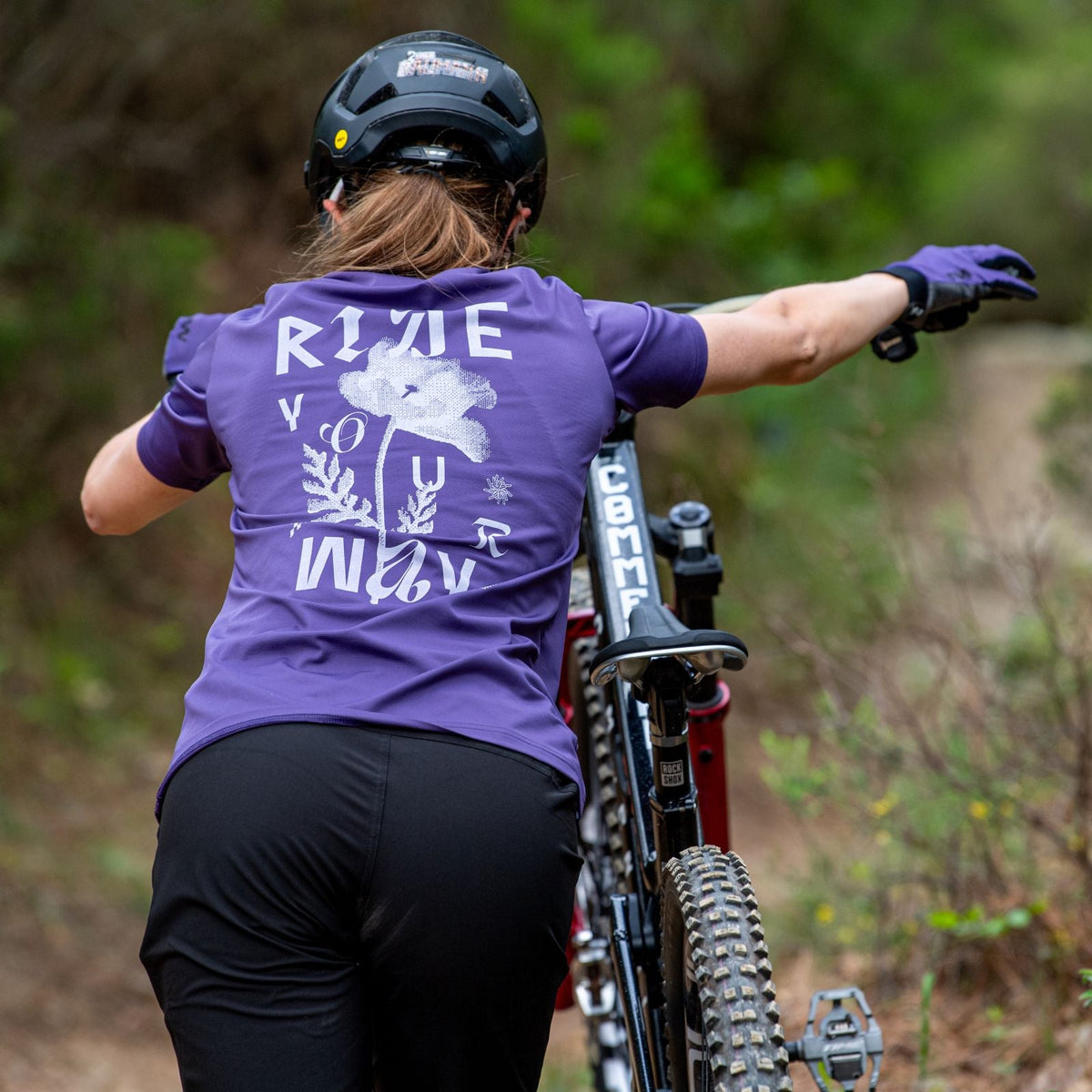Tröja NORTHWAVE XTRAIL 2 Dam Kort Ärm Lila