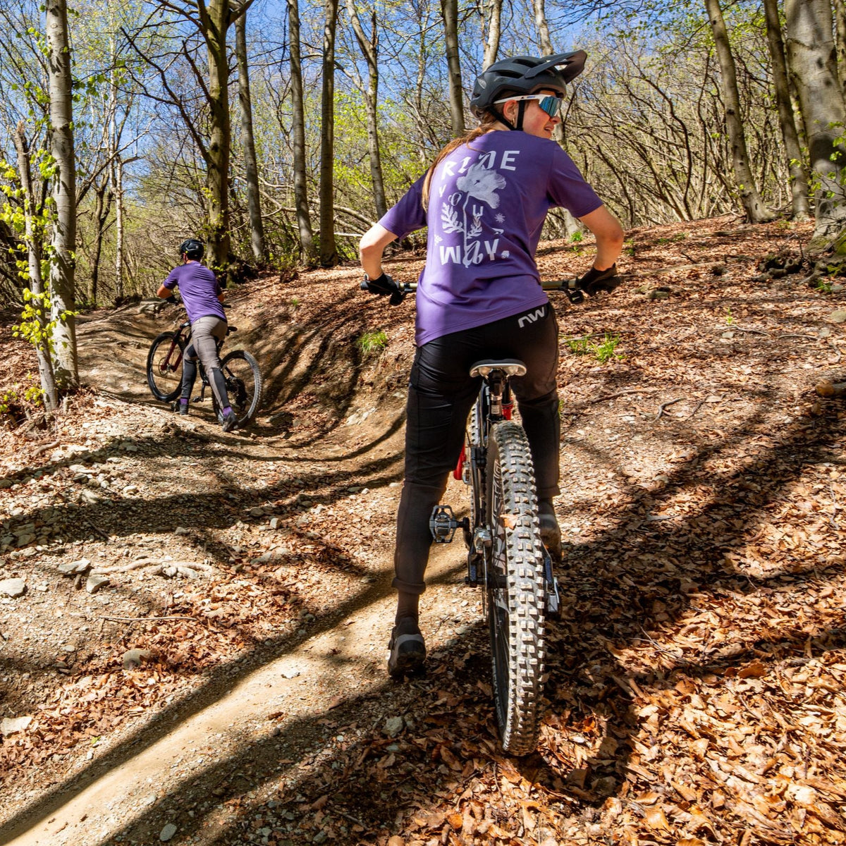 Tröja NORTHWAVE XTRAIL 2 Dam Kort Ärm Lila