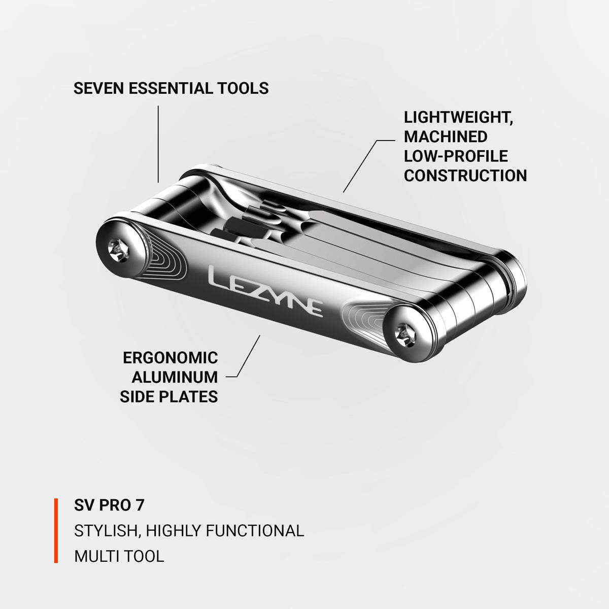 Lezyne SV Pro 7 – zbliżenie końcówek