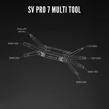 LEZYNE SV PRO 7-multiværktøj i sølv