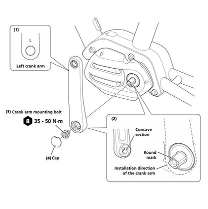 SHIMANO FC-E5010 vännad