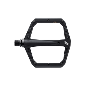 Title CONNECT sorte flade pedaler, set ovenfra