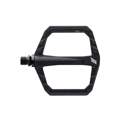 Title CONNECT black flat pedals, top view
