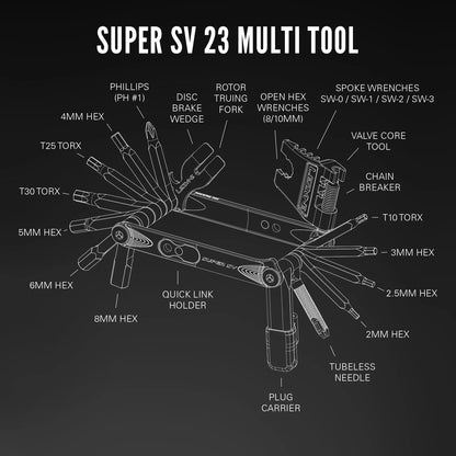 LEZYNE SUPER V23 dviračio daugiafunkcis įrankis