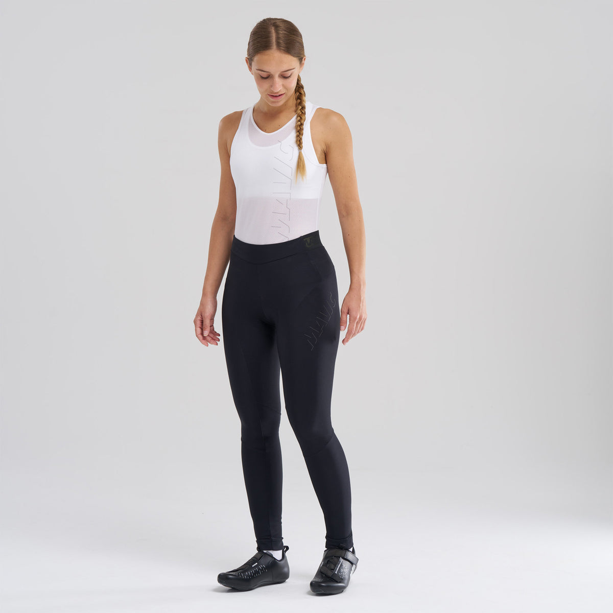 Lange Fietsbroek MAVIC AKSIUM THERMO Dames Zwart