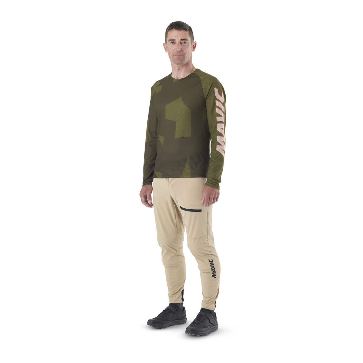 MAVIC DEEMAX ENDURO Long Sleeve Camo Khaki Jersey