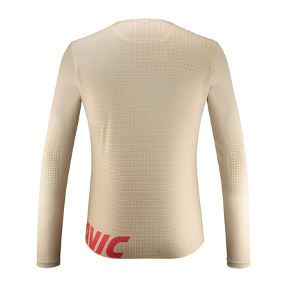 Tricou MAVIC CROSSTRAIL Mânecă Lungă Bej