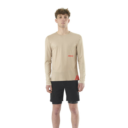 Tricou MAVIC CROSSTRAIL Mânecă Lungă Bej