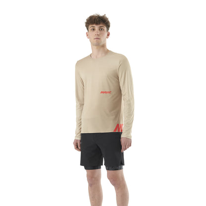 Tricou MAVIC CROSSTRAIL Mânecă Lungă Bej
