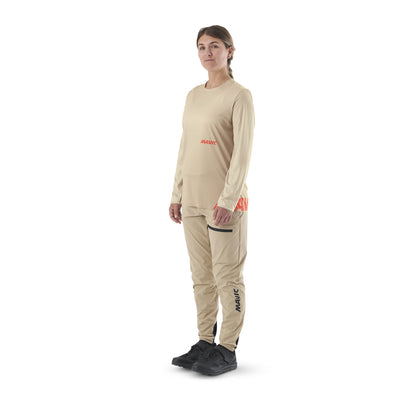 Tricou MAVIC CROSSTRAIL Mânecă Lungă Bej