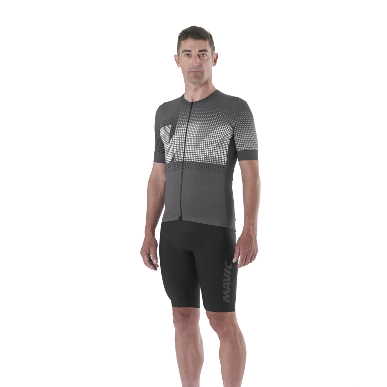 Tröja MAVIC AKSIUM GRAPHIC Kortärmad Grå
