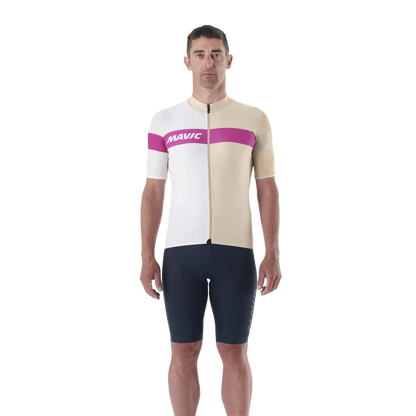Tricou MAVIC KSYRIUM PRO Mânecă Scurtă Bej