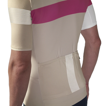 Tricou MAVIC KSYRIUM PRO Mânecă Scurtă Bej
