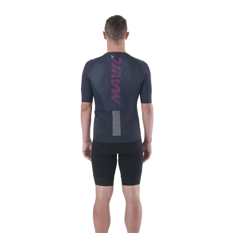 Wielershirt MAVIC COSMIC Korte Mouwen Blauw
