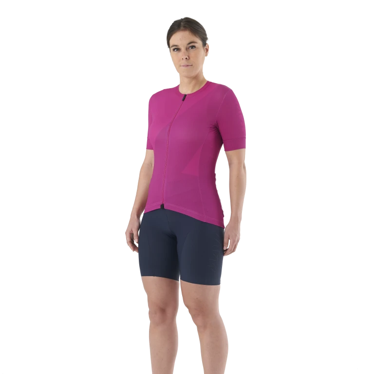 MAVIC AKSIUM GRAPHIC kortärmad damtröja fuchsia
