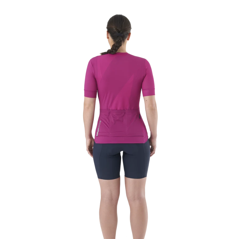 MAVIC AKSIUM GRAPHIC kortärmad damtröja fuchsia