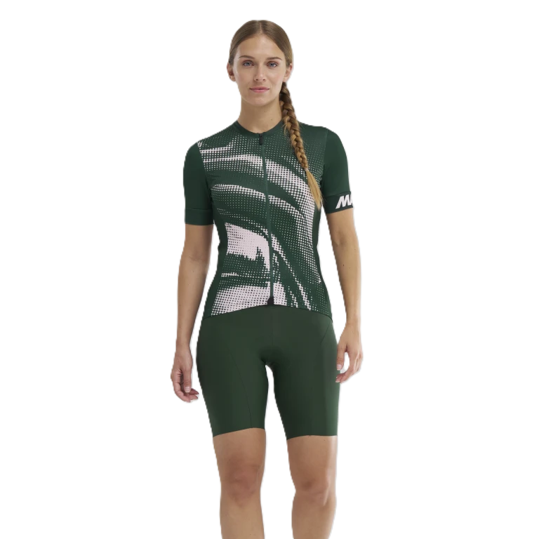 Maillot MAVIC AKSIUM GRAPHIC Kortärmad Dam Khaki/Rosa