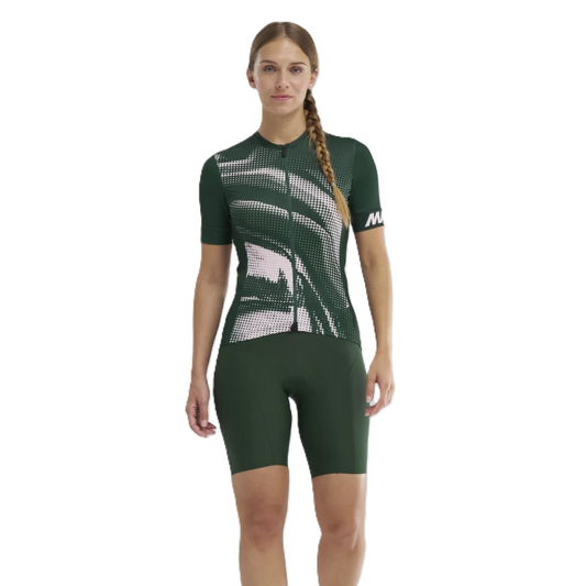 MAVIC AKSIUM GRAPHIC Short Sleeve Women's Jersey Khaki/Pink