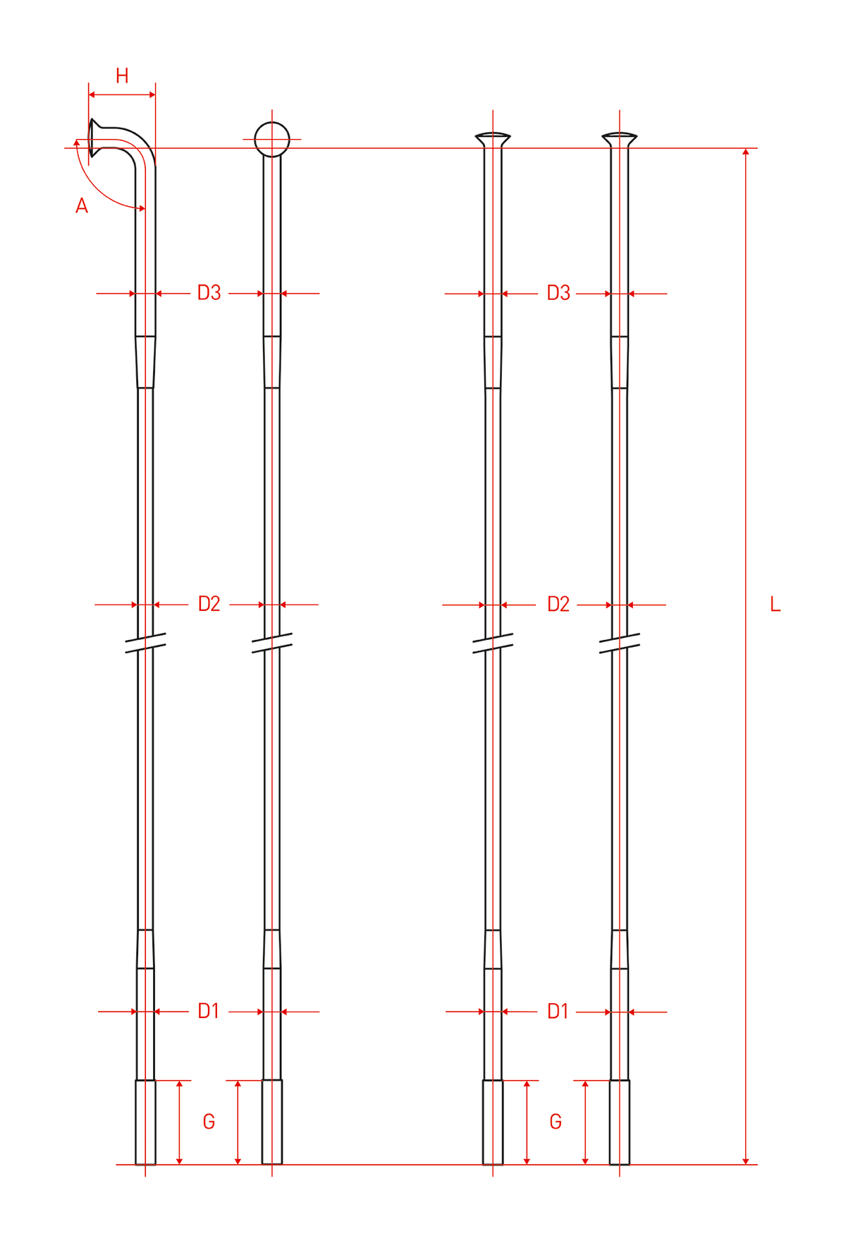 DT SWISS Champion 2.0 küllő (100 db)