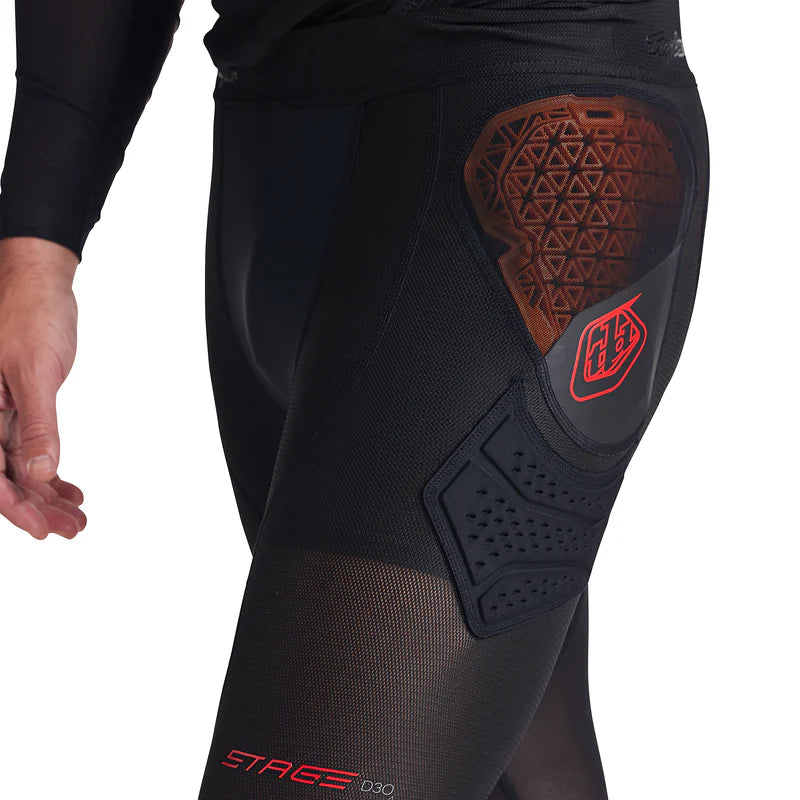 Skyddande Under-Short Byxor TROY LEE DESIGNS STAGE GHOST D3O Svart