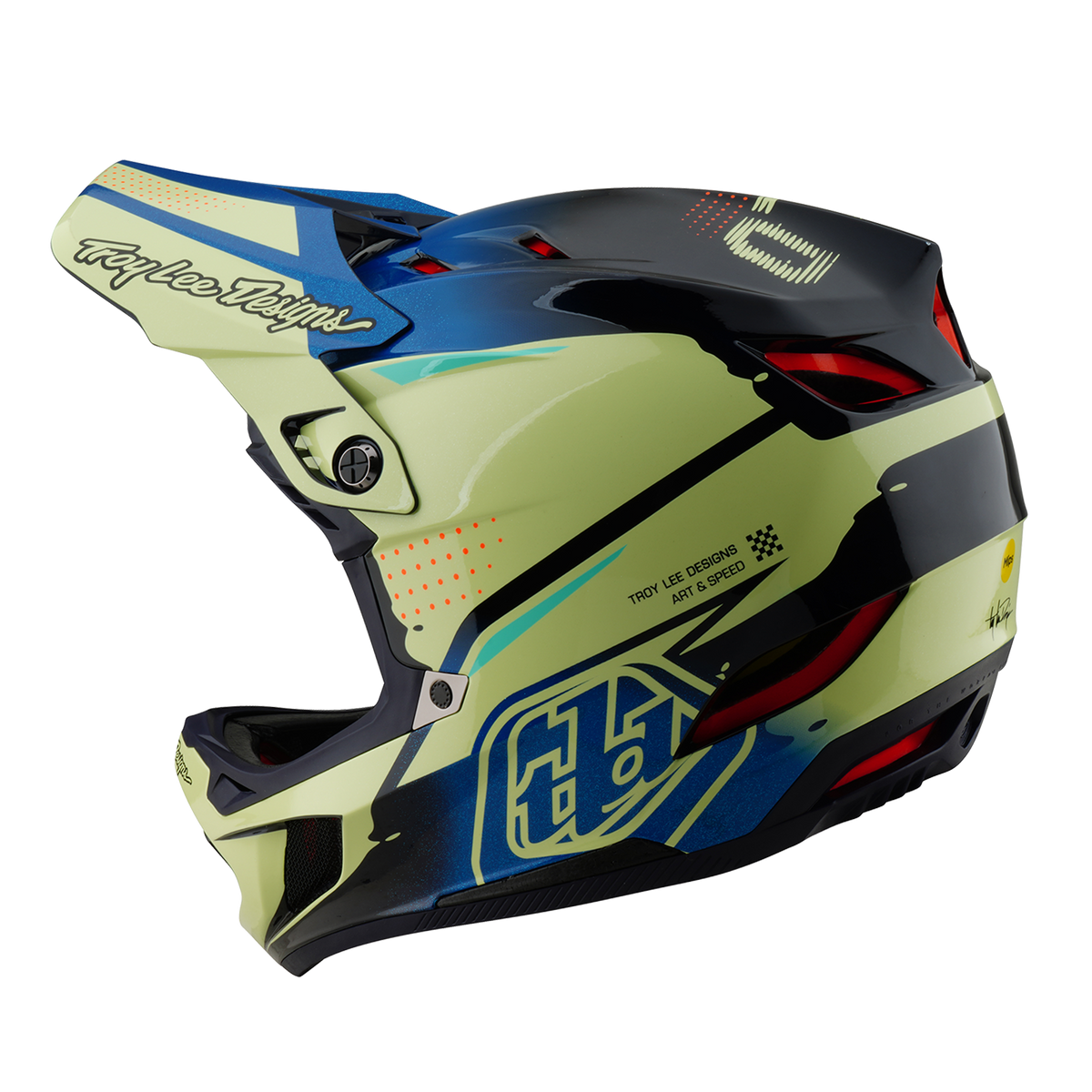Helma MTB TROY LEE DESIGNS D4 COMPOSITE MIPS Drip Žlutá