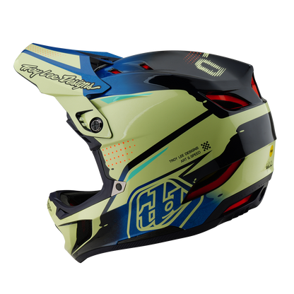 MTB Ķivere TROY LEE DESIGNS D4 COMPOSITE MIPS Drip Dzeltena