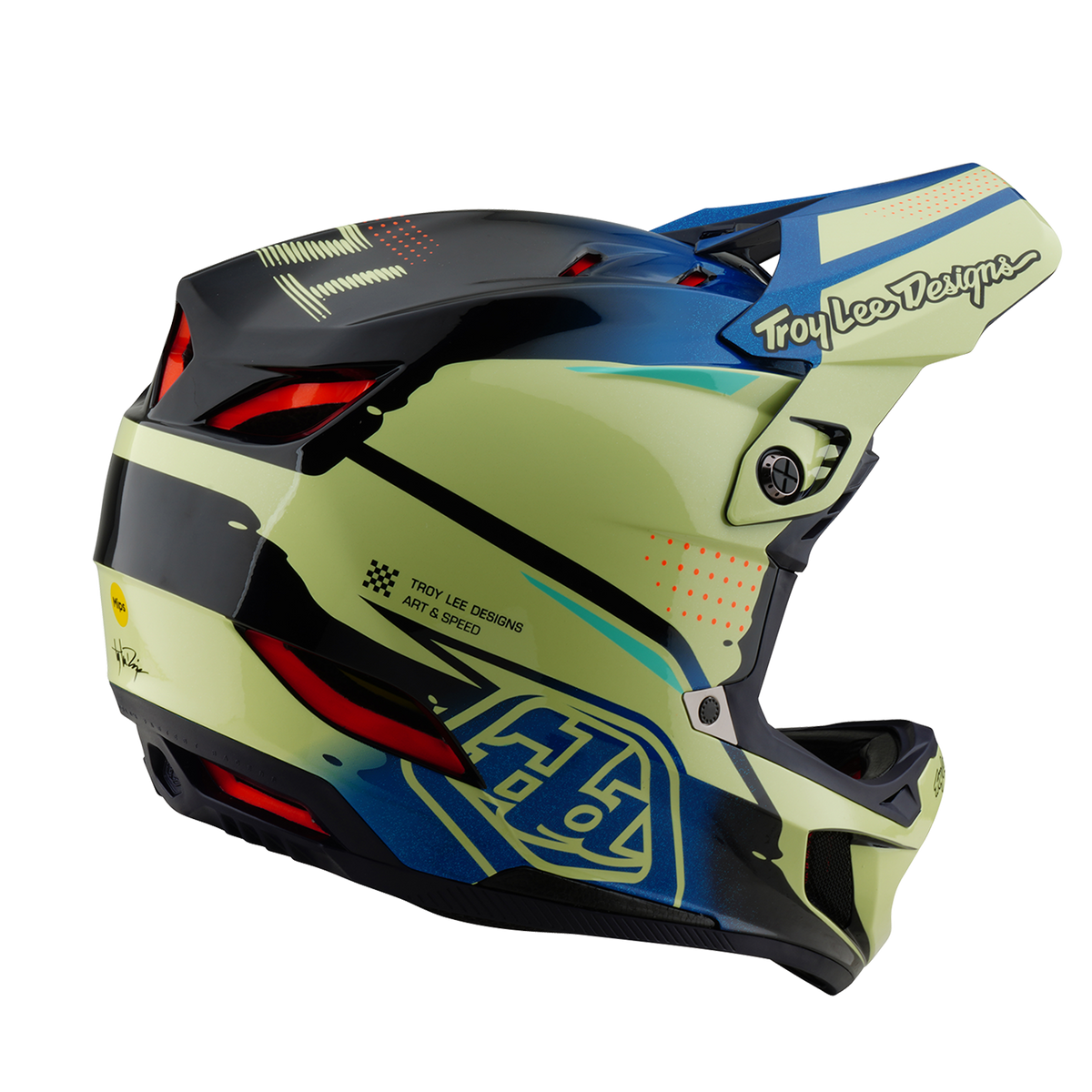 Helma MTB TROY LEE DESIGNS D4 COMPOSITE MIPS Drip Žlutá