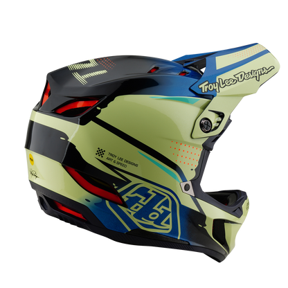 MTB Ķivere TROY LEE DESIGNS D4 COMPOSITE MIPS Drip Dzeltena