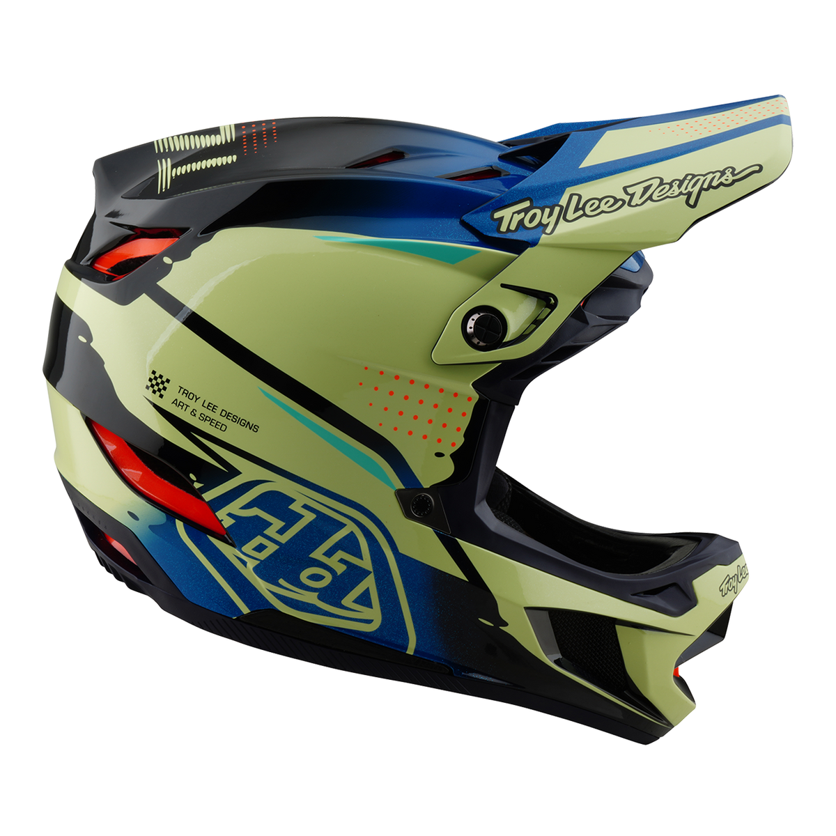 Helma MTB TROY LEE DESIGNS D4 COMPOSITE MIPS Drip Žlutá