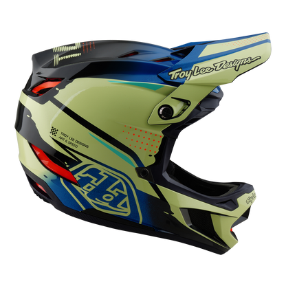 MTB Ķivere TROY LEE DESIGNS D4 COMPOSITE MIPS Drip Dzeltena