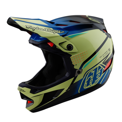 MTB Ķivere TROY LEE DESIGNS D4 COMPOSITE MIPS Drip Dzeltena