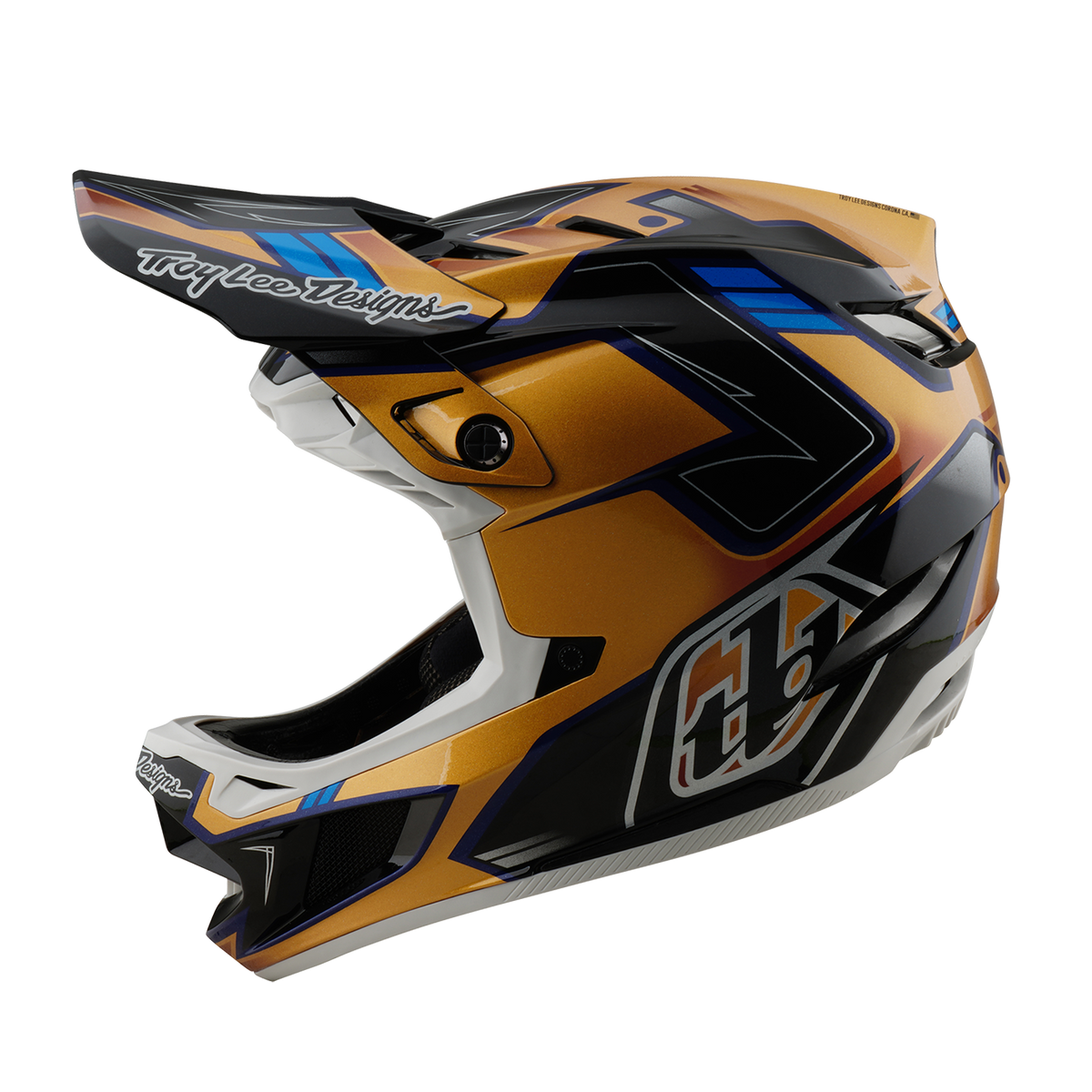 MTB-hjelm TROY LEE DESIGNS D4 COMPOSITE MIPS ROYALTY Sort/Guld