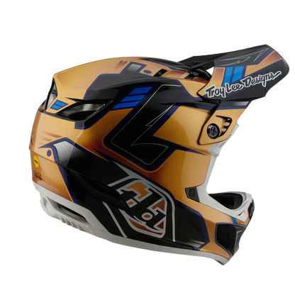 Cască MTB TROY LEE DESIGNS D4 COMPOSITE MIPS ROYALTY Negru/Auriu