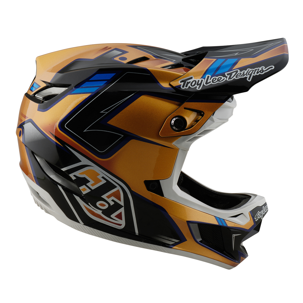 MTB-hjelm TROY LEE DESIGNS D4 COMPOSITE MIPS ROYALTY Sort/Guld