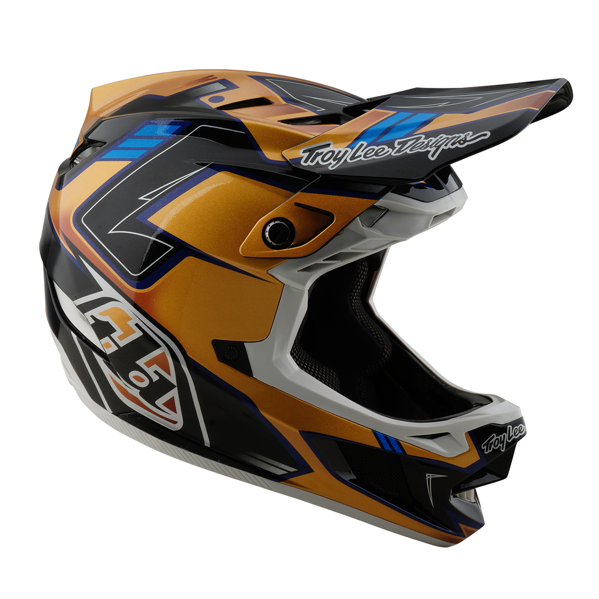 MTB-hjelm TROY LEE DESIGNS D4 COMPOSITE MIPS ROYALTY Sort/Guld