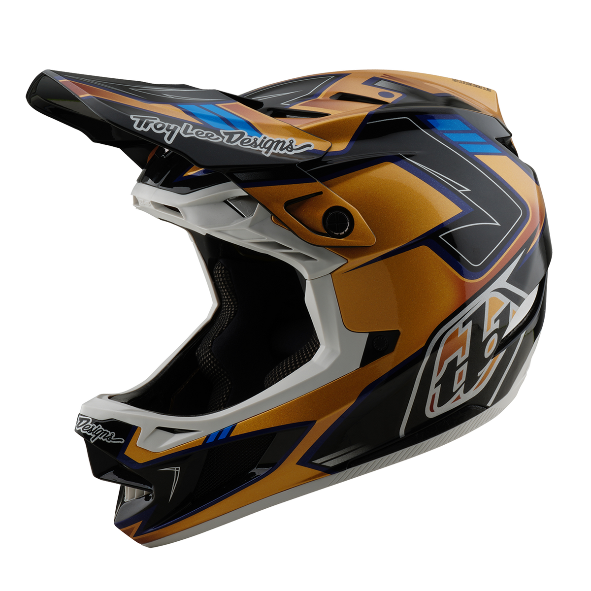 MTB-hjelm TROY LEE DESIGNS D4 COMPOSITE MIPS ROYALTY Sort/Guld