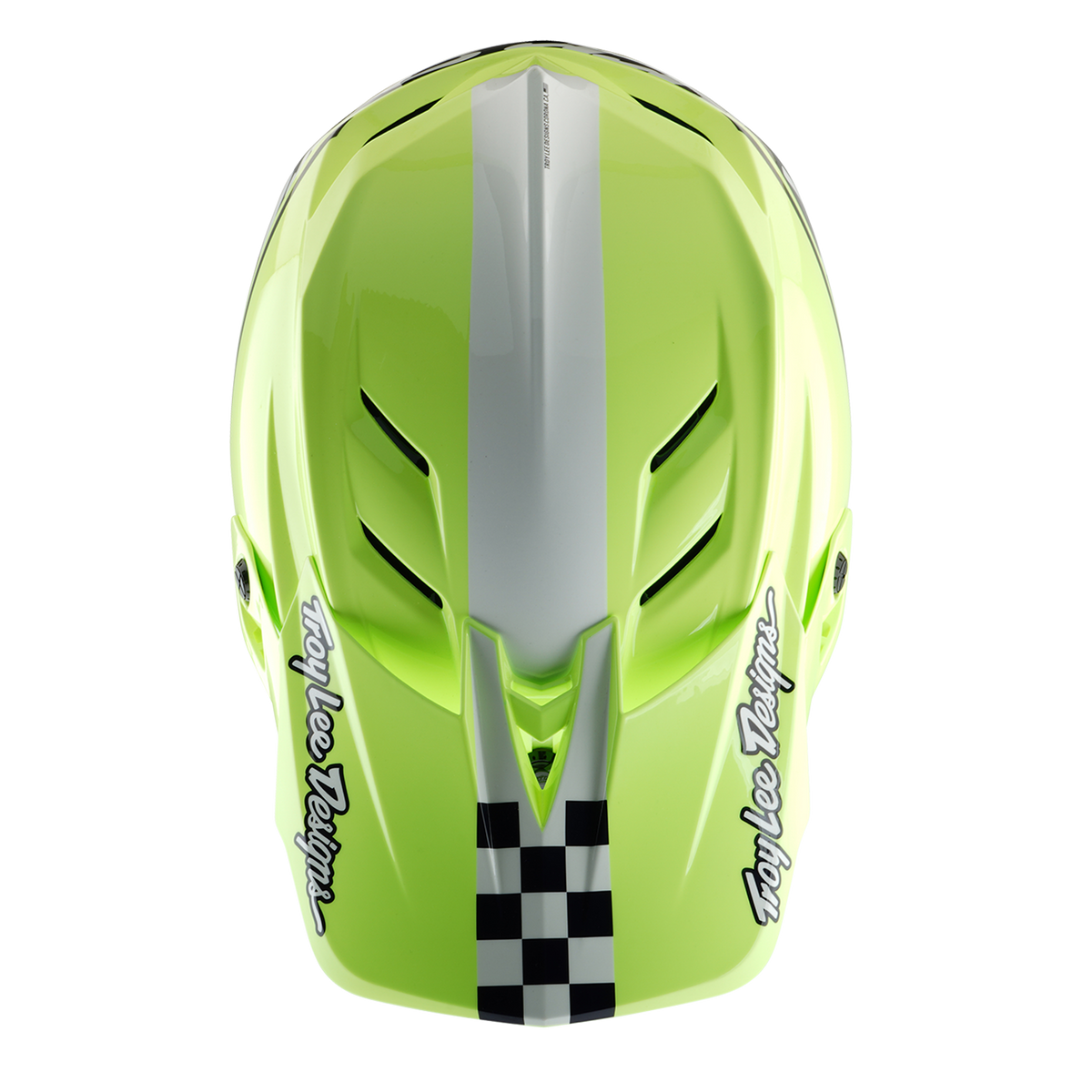 TROY LEE DESIGNS D4 POLYACRYLITE MIPS FIFTY 50 MTB-kypärä Keltainen/Sininen