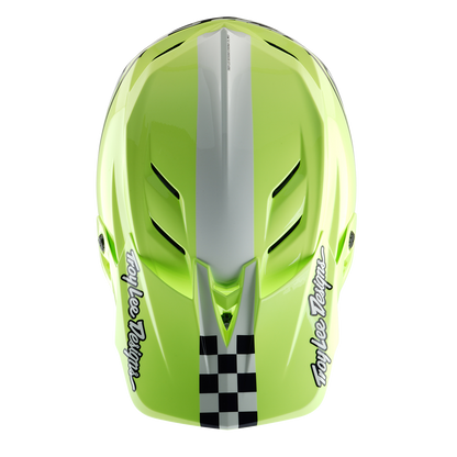 MTB-helm TROY LEE DESIGNS D4 POLYACRYLITE MIPS FIFTY 50 Geel/Blauw