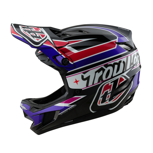 TROY LEE DESIGNS D4 POLYACRYLITE MIPS LINEAR MTB Helmet Black
