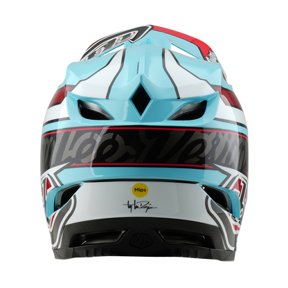 Cască MTB TROY LEE DESIGNS D4 POLYACRYLITE MIPS LINEAR Albastru