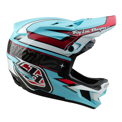 Cască MTB TROY LEE DESIGNS D4 POLYACRYLITE MIPS LINEAR Albastru